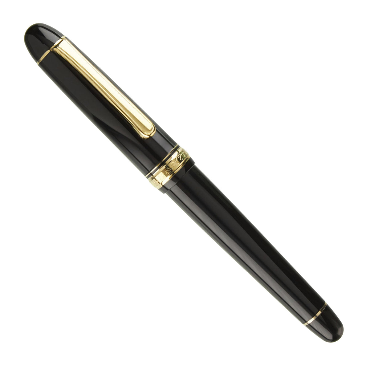 Platinum 3776 Century Black GT Trim - Fountain Pen