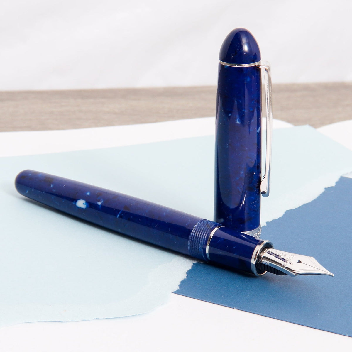 Platinum 3776 Celluloid Midnight Ocean Blue - Fountain Pen
