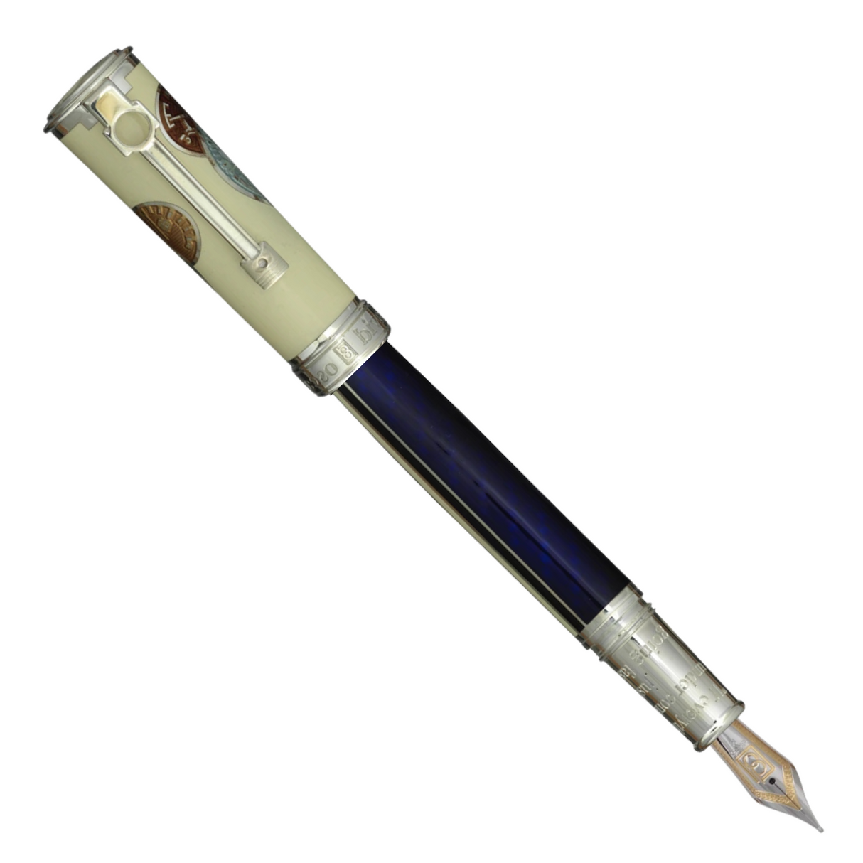 David Oscarson Take it to the limit Retro Ivory / Mid Night Blue Fountain Pen