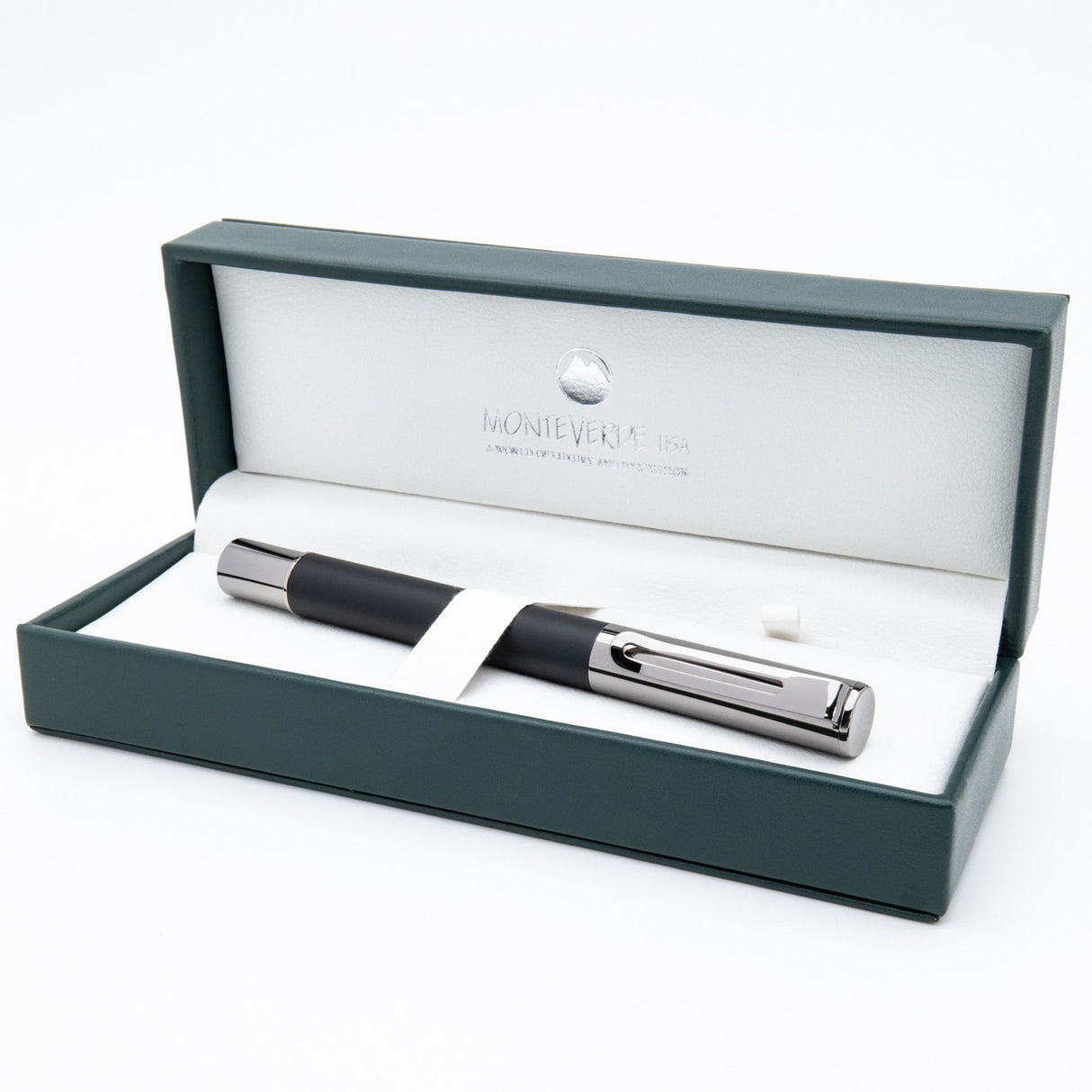Monteverde USA® Ritma Anodized Black Fountain Pen  w/ JoWo Nib