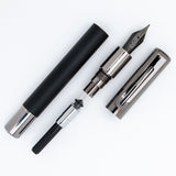 Monteverde USA® Ritma Anodized Black Fountain Pen  w/ JoWo Nib