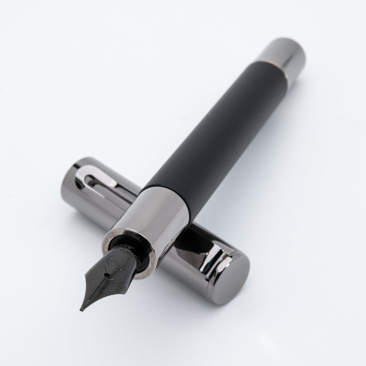 Monteverde USA® Ritma Anodized Black Fountain Pen  w/ JoWo Nib