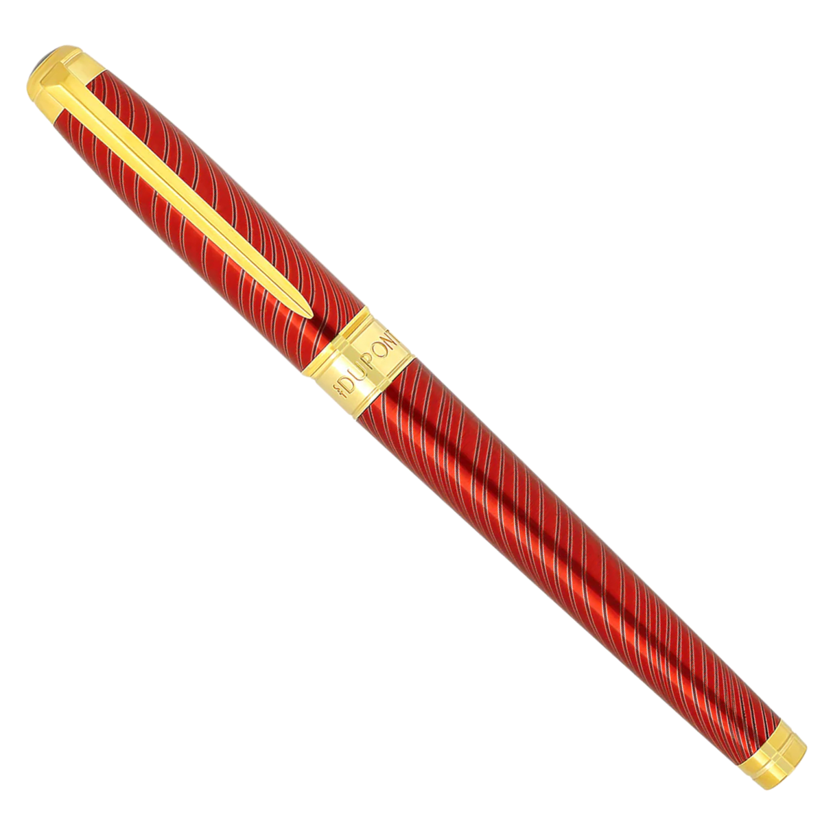 S.T. Dupont Mane Guilloche Line D Eternity Large Black & Palladium Rollerball Pen Collection