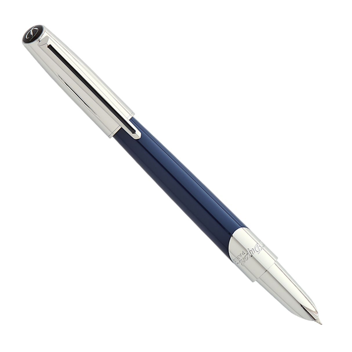 S.T. Dupont Defi Millennium Navy Blue/Chrome - Fountain Pen