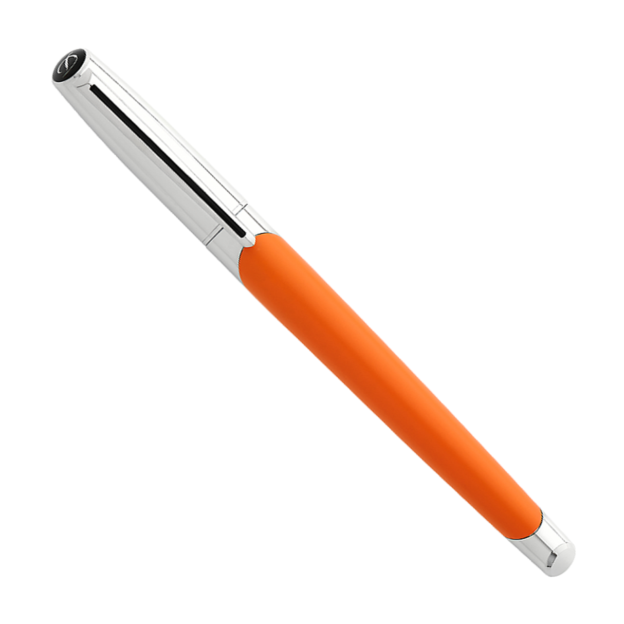 S.T. Dupont Defi Millennium Orange Matte/Chrome - Fountain Pen
