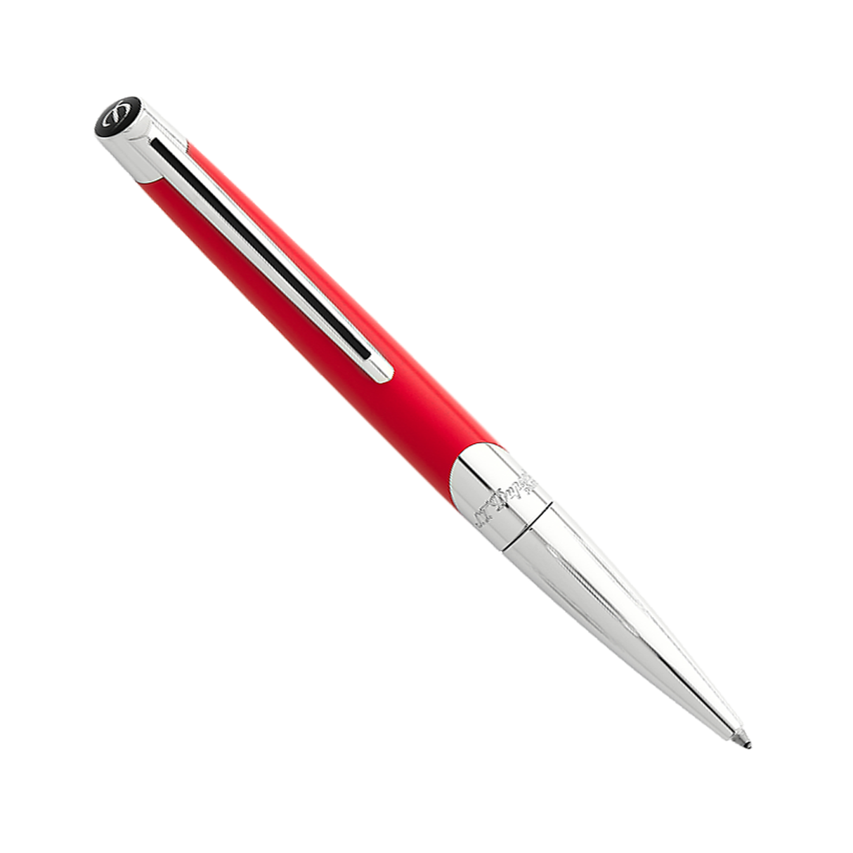 S.T. Dupont Defi Millennium Red Matte/Chrome - Ballpoint Pen