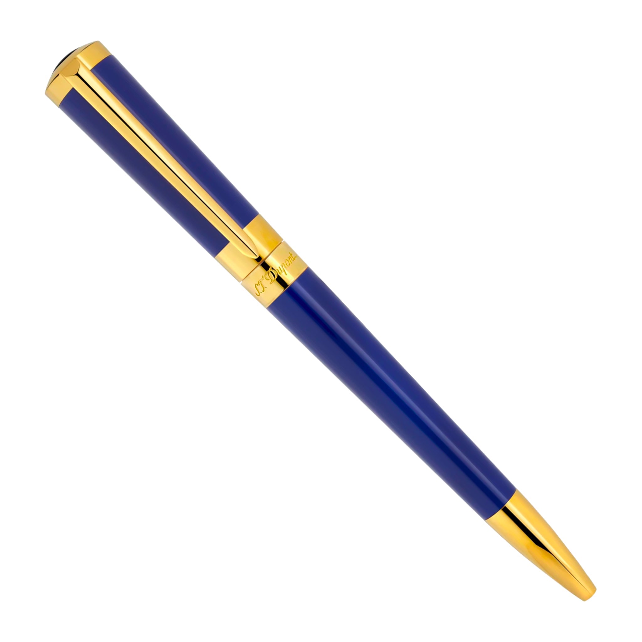 S.T.Dupontエス・テー デュポン リベルテボールペン ネイビー&ゴールド S.T. Dupont Liberte Ballpoint Navy Laquer w/Gold Trim - Ballpoint