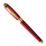 S.T. Dupont Line D Diamond Guilloche Ruby Red - Fountain Pen