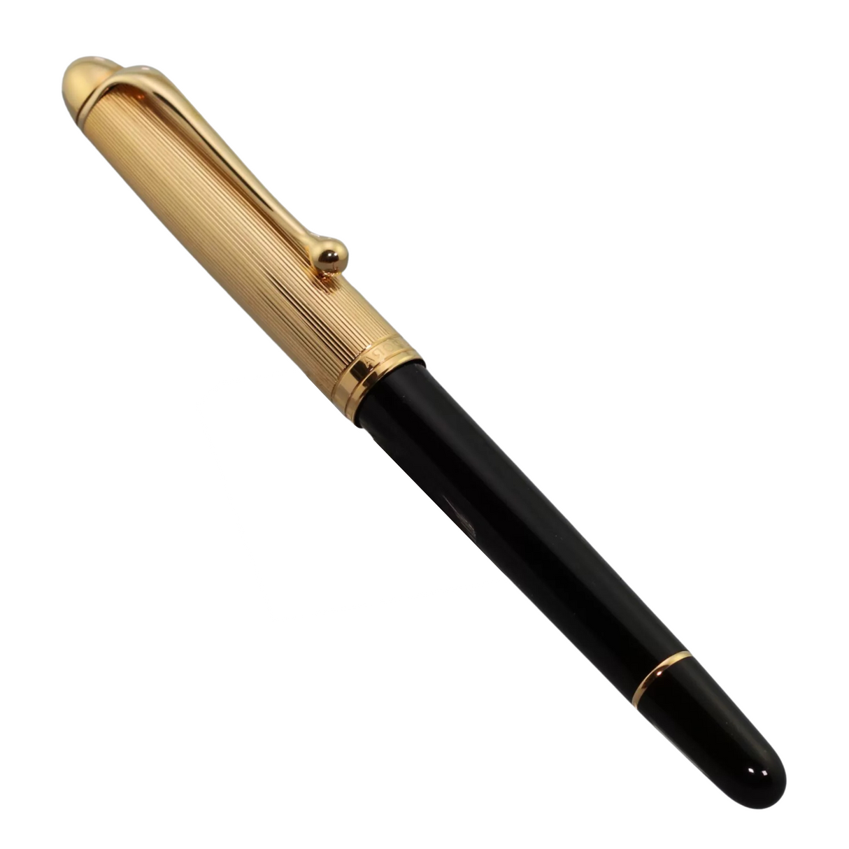 Aurora 88 Gold Plated Black Resin Large Fountain Pen