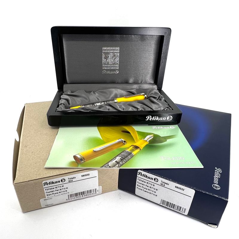 Pelikan M710 Toledo Yellow Fountain Pen – Fountain Pen Hospital