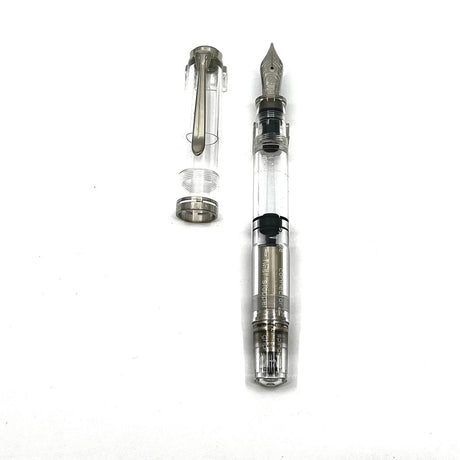 Pelikan M805 Clear Demonstrator Fountain Pen  With Markings Of Pen Parts