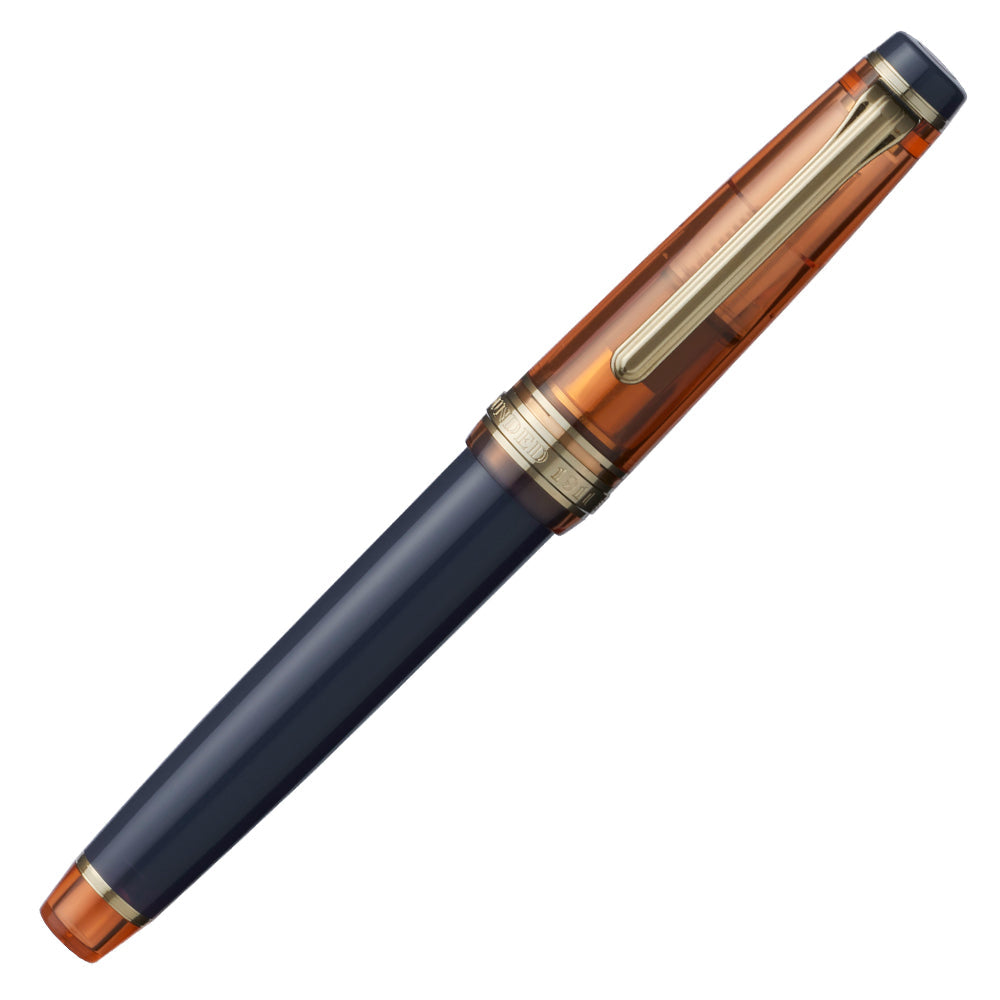 Sailor Pro Gear Slim Manyo III Persimmon w/Gold IP (with Manyo Ink Budo 50ml) Limited Edition - Fountain Pen (14K Nib)