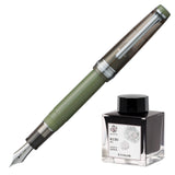 Sailor Pro Gear Slim Manyo III Chestnut w/Rhodium Trim (with Manyo Ink Kuri 50ml) Limited Edition - Fountain Pen (14K Nib)