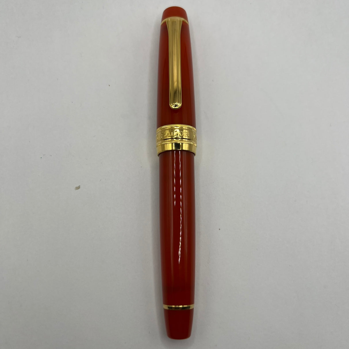 Sailor Professional Gear King of Pens Fountain Pen - Pillow Book - Autumn Sky(Coral)  -  Broad 21kt Gold Nib