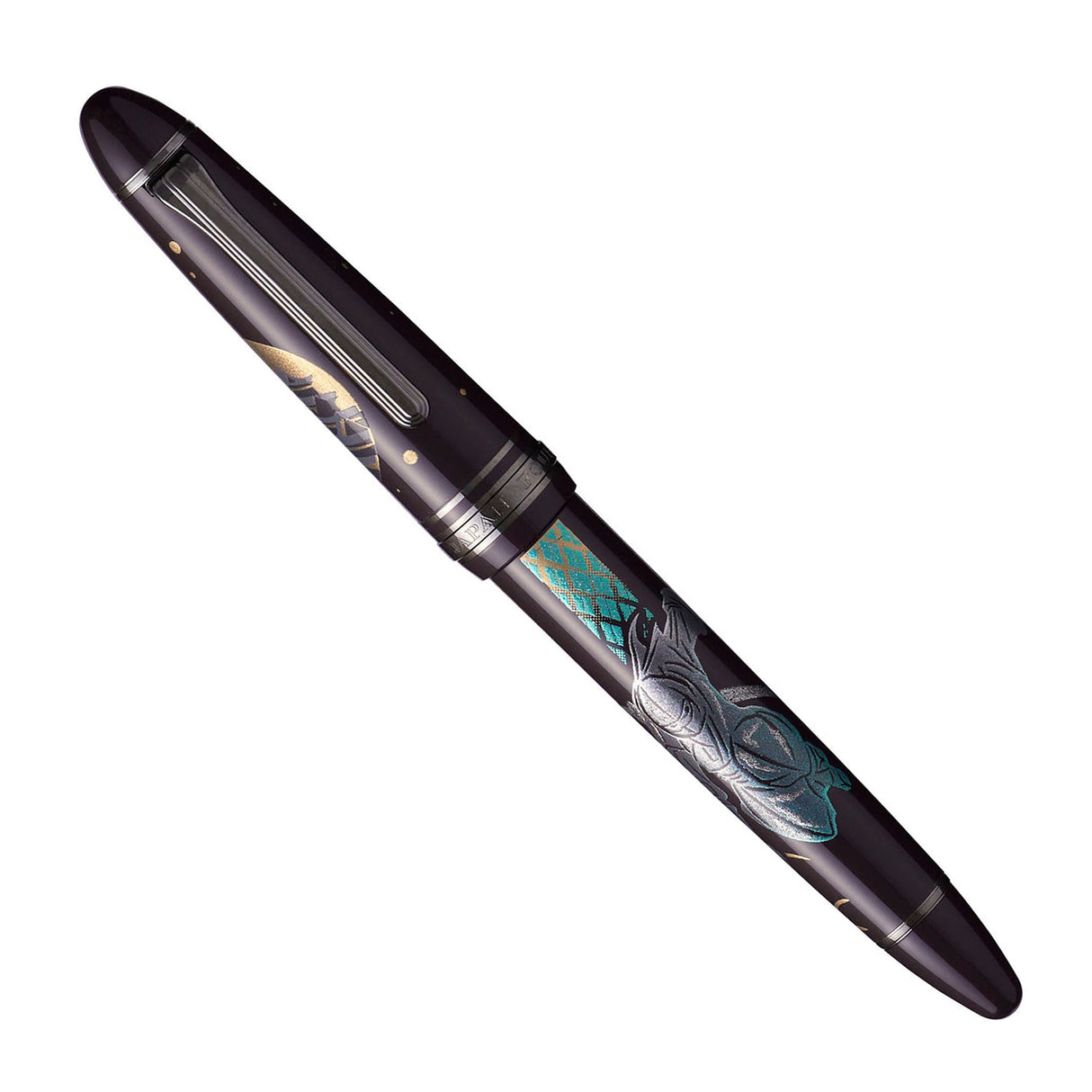 Sailor 1911 Ninja Yuubi Maki-e (Oshiro) w/Black IP Limited Edition - Fountain Pen (21K Nib)