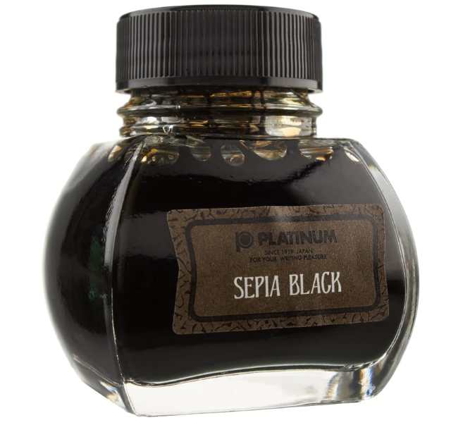 Platinum Classic Bottled Ink Sepia Black 60cc