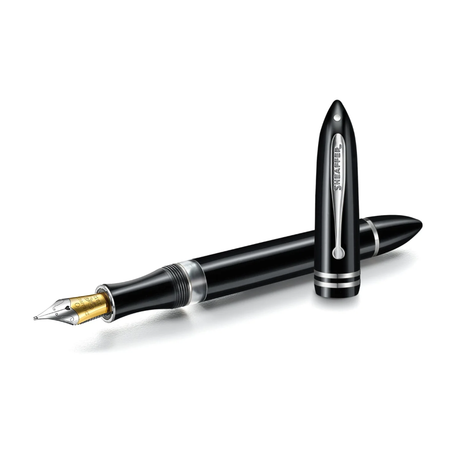 Sheaffer Balance III E892 Glossy Black and Chrome Trims Fountain Pen Collection