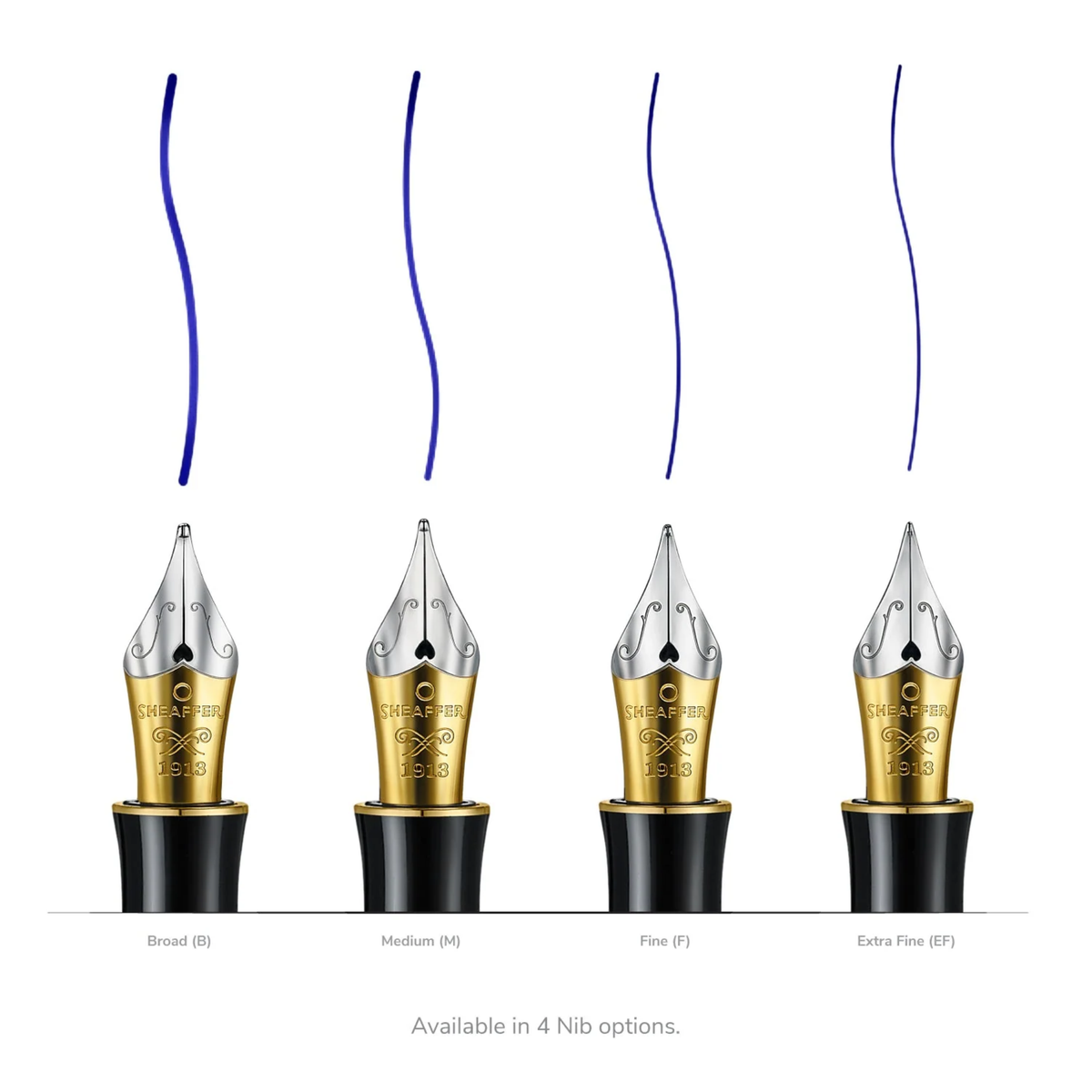 Sheaffer Balance III E892 Glossy Black and Chrome Trims Fountain Pen Collection