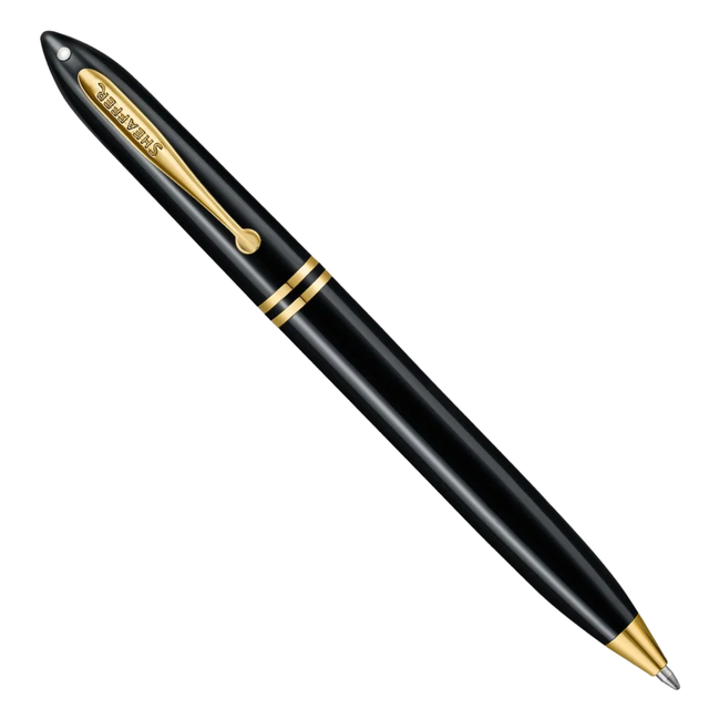 Sheaffer Balance III E893 Glossy Black and Gold Trims Ballpoint Collection