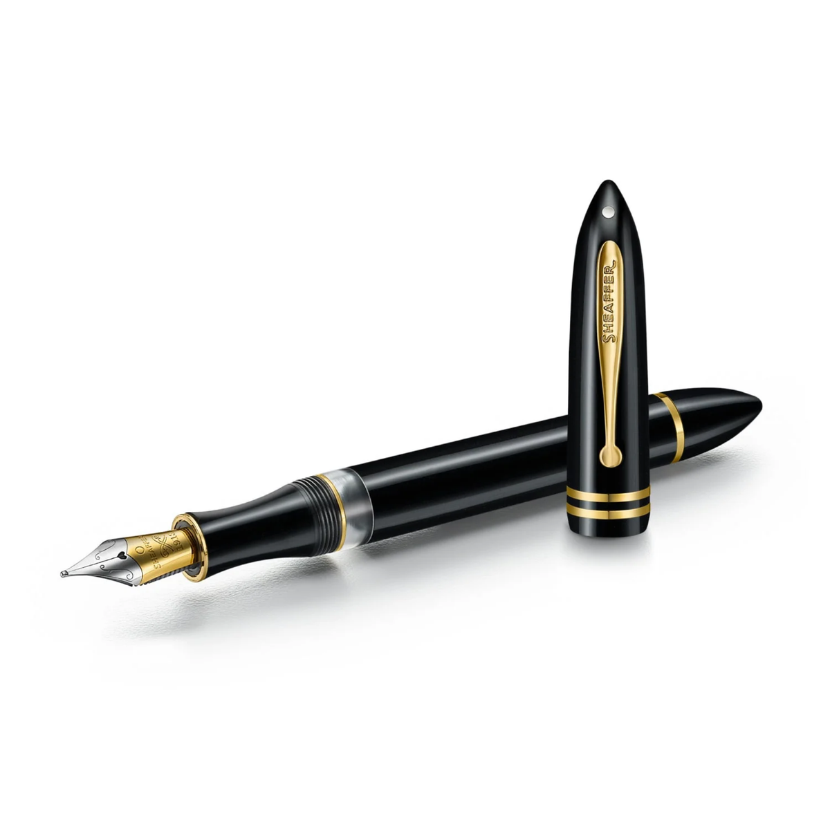 Sheaffer Balance III E893 Glossy Black and Gold Trims Fountain Pen Collection
