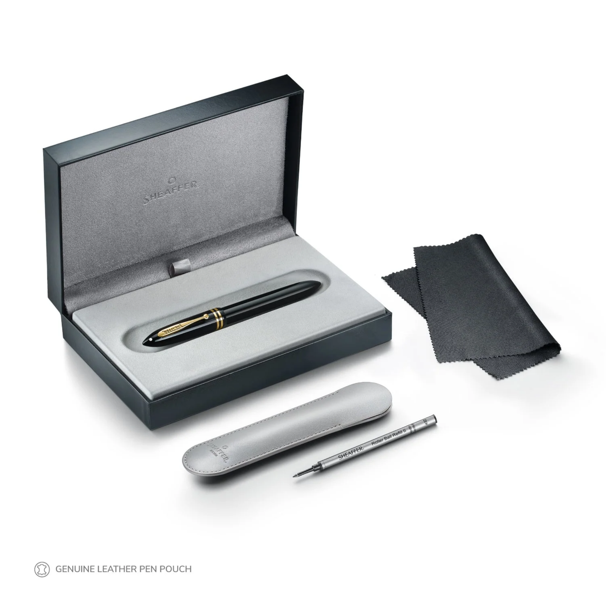 Sheaffer Balance III E893 Glossy Black and Gold Trims Rollerball Collection