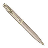 Sheaffer 100 Emily in Paris 9377 Champagne Gold with Champagne Gold Trims and Bow-Shaped Clip Emblem Ballpoint Pen