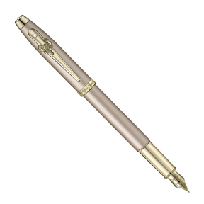 Sheaffer 100 Emily in Paris 9377 Champagne Gold Fountain Pen with Champagne Gold Trims and Bow-Shaped Clip Emblem Fountain Pen
