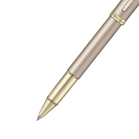 Sheaffer 100 Emily in Paris 9377 Champagne Gold with Champagne Gold Trims and Bow-Shaped Clip Emblem Rollerball