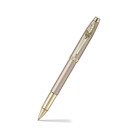 Sheaffer 100 Emily in Paris 9377 Champagne Gold with Champagne Gold Trims and Bow-Shaped Clip Emblem Rollerball