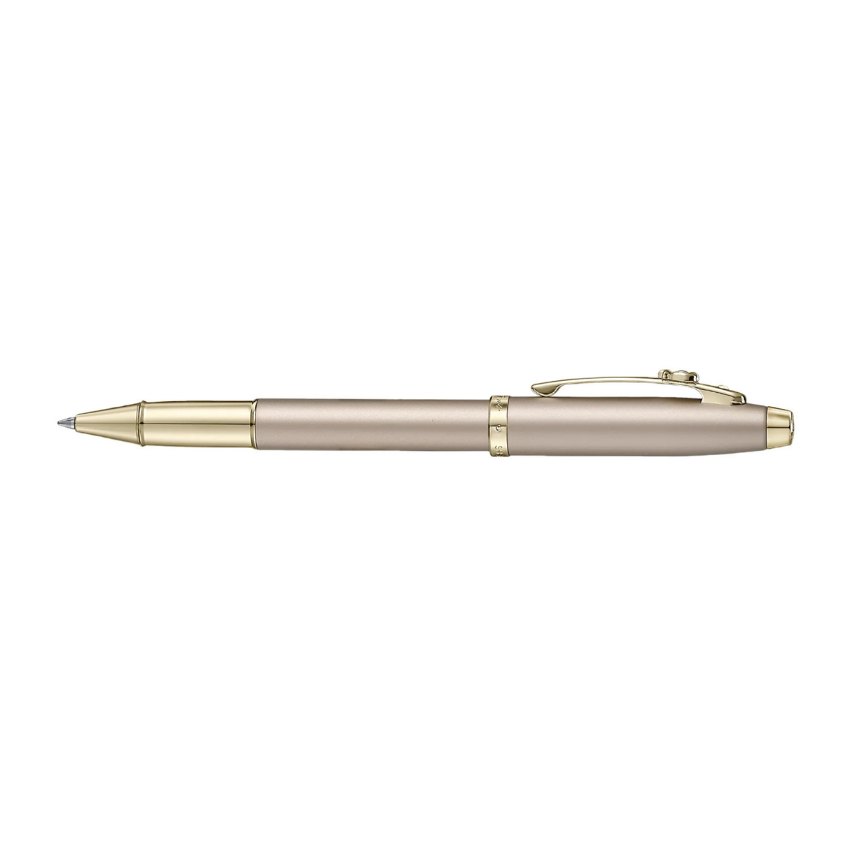Sheaffer 100 Emily in Paris 9377 Champagne Gold with Champagne Gold Trims and Bow-Shaped Clip Emblem Rollerball