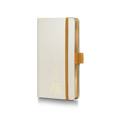 Sheaffer 100 Emily in Paris 9377 Champagne Gold Ballpoint Pen with Champagne Gold Trim and Hardbound Small Notebook - Gift Set