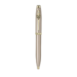 Sheaffer 100 Emily in Paris 9377 Champagne Gold Ballpoint Pen with Champagne Gold Trim and Hardbound Small Notebook - Gift Set