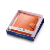 Sheaffer Emily in Paris Full-Grain Leather Passport Case with Pen Loop - Orange