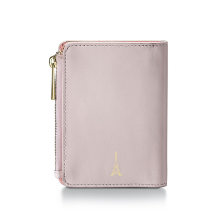 Sheaffer Emily in Paris Full-Grain Leather Zipped Bifold Coin Wallet - Pink