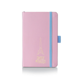 Sheaffer Prelude Mini 9810 Pastel Pink Ballpoint Pen with Swarovski Crystal and Small Hardbound Notebook Gift Set