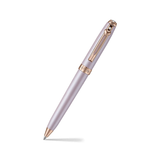 Sheaffe Emily in Paris Prelude Mini 9810 Pastel Pink Ballpoint Pen with Swarovski Crystal and Full-Grain Leather Credit Card Holder Gift Set