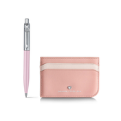 Sheaffer Emily in Paris Sentinel Ballpoint Pen and Full-Grain Leather Credit Card Holder Gift Set