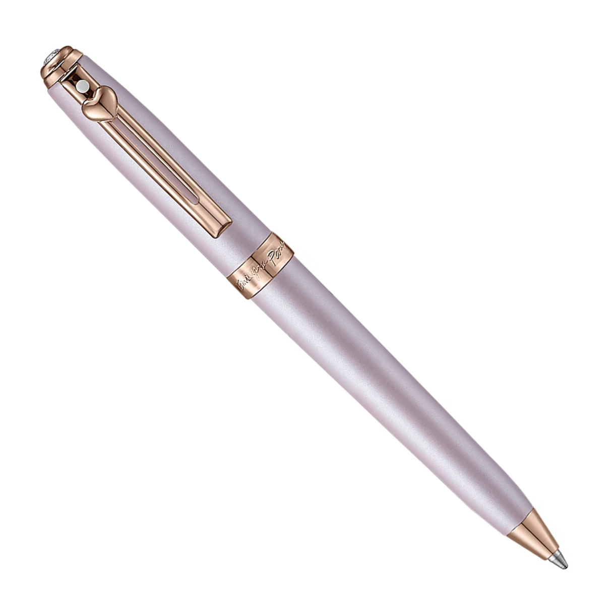 Sheaffer Emily in Paris Prelude Mini 9810 Pastel Pink and PVD Rose Gold Trims with Heart Emblem and Swarovski Crystal Ballpoint