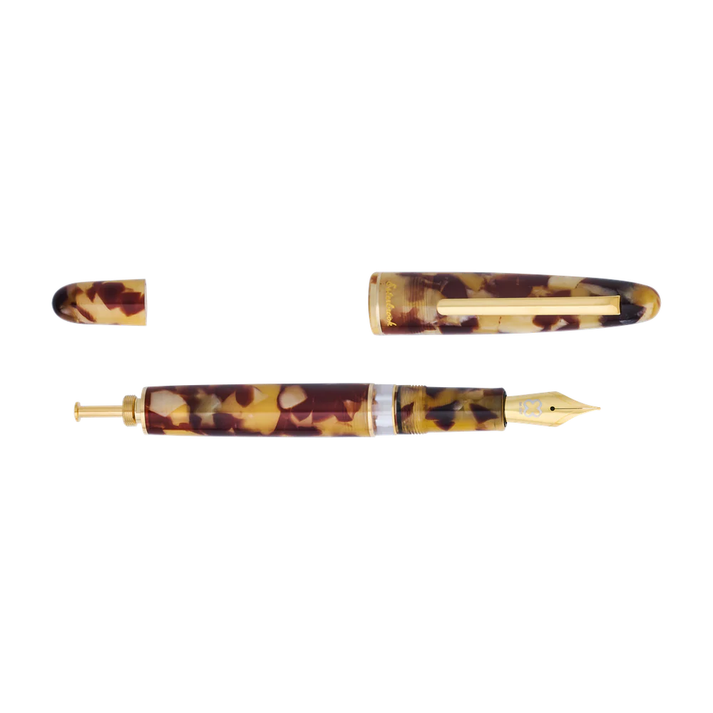 Esterbrook Estie Tortoise with Gold Trim - Fountain Pen (Button Piston)