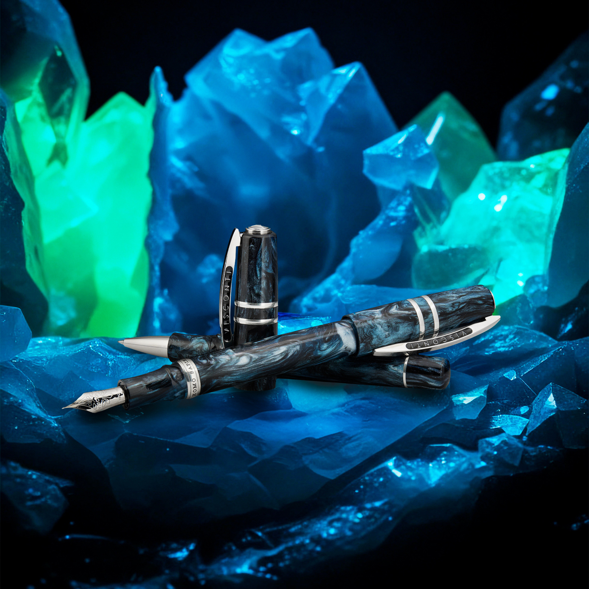 Visconti Limited Edition Homo Sapiens Dark Emerald Fountain Pen Collection