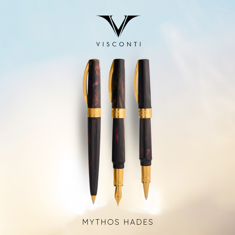 Visconti Mythos Hades Fountain Pen, Rollerball & Ballpoint Collection