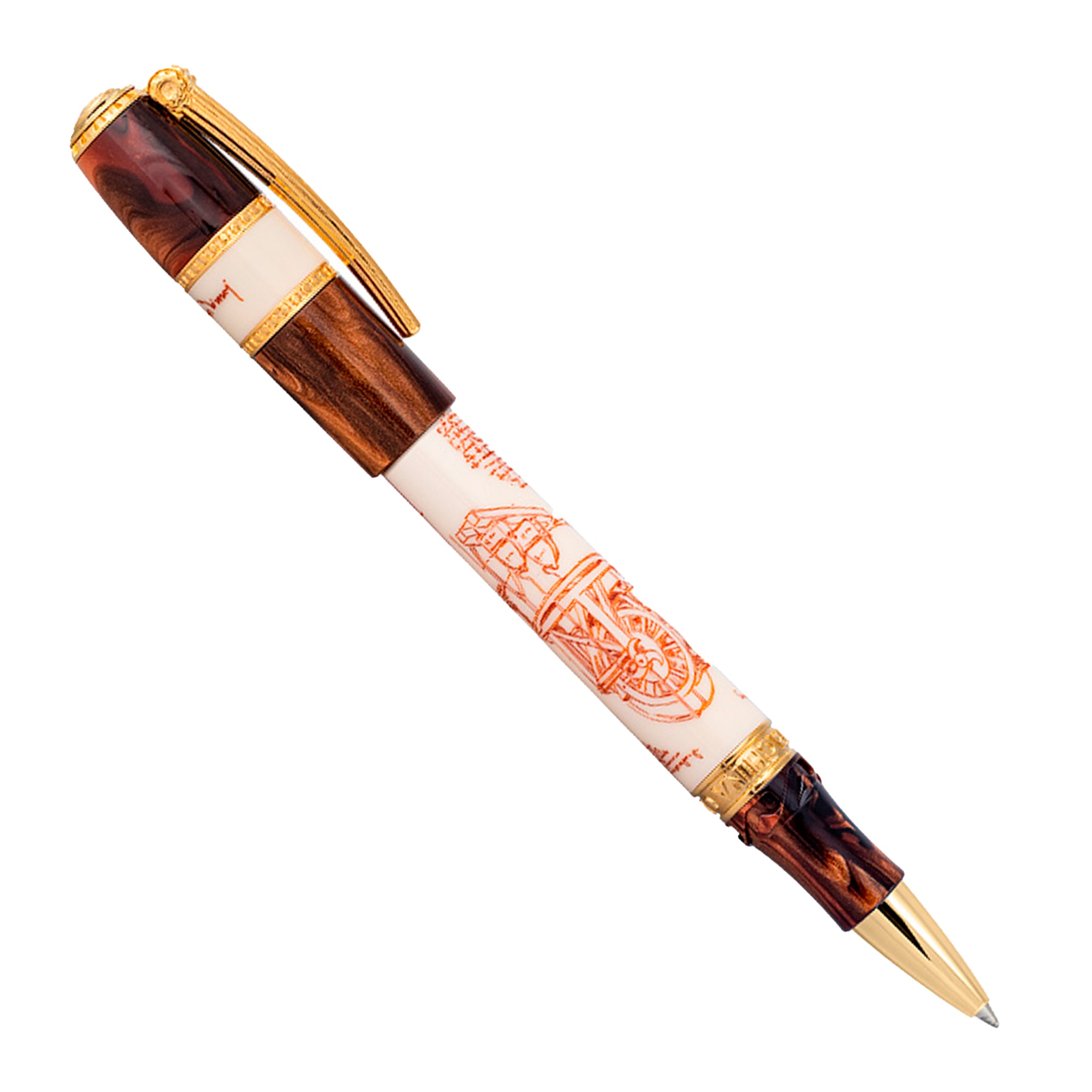 [週末価格]VISCONTI Gold Point №1 世界365本限定 ViscontiLeonardoDaVinciMachina