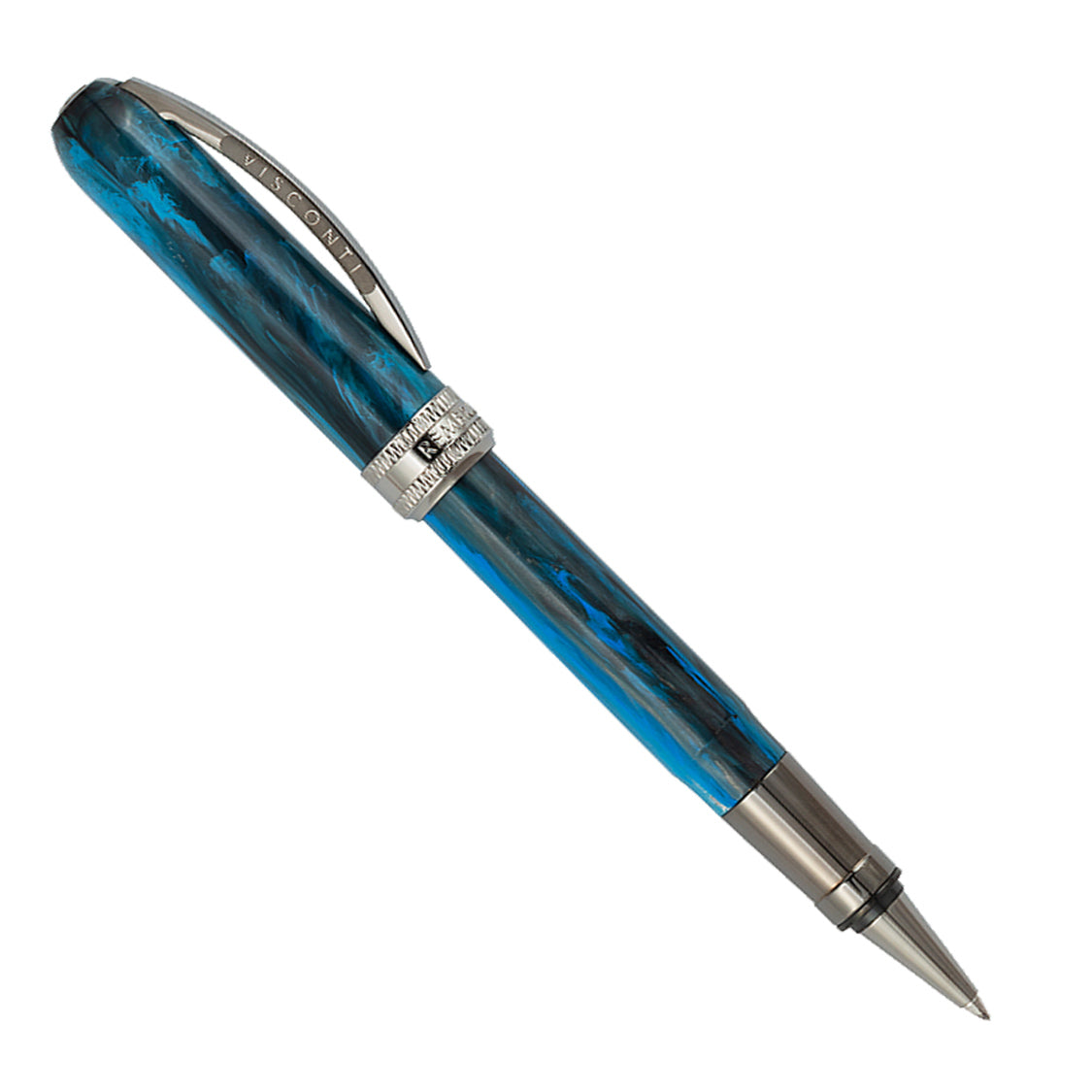 VISCONTI ヴィスコンティ　Rembrandt S BLUEボールペン Visconti Rembrandt-S Blue - Rollerball – Fountain Pen Hospital