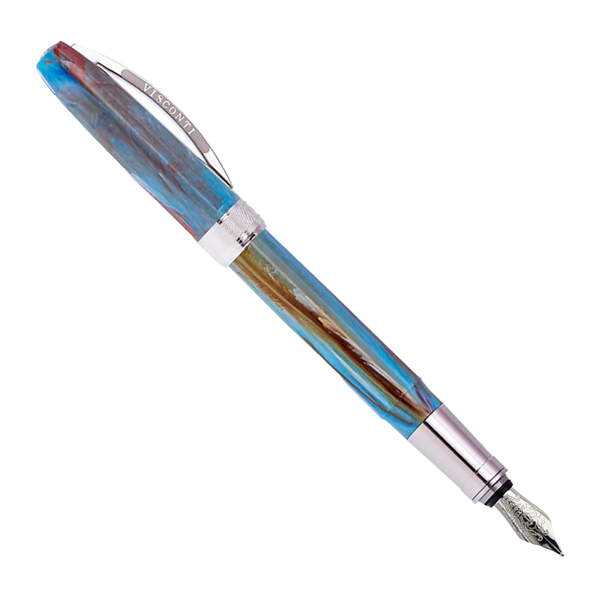 Visconti Van Gogh Impressionist Self Portrait in Blue