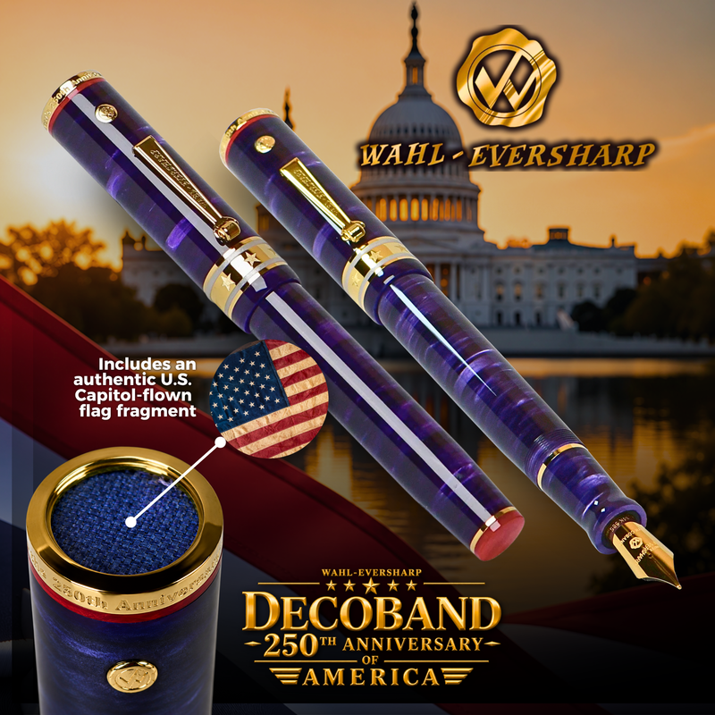 Walh-Eversharp Decoband 250th Anniversary of America Fountain Pen Collection
