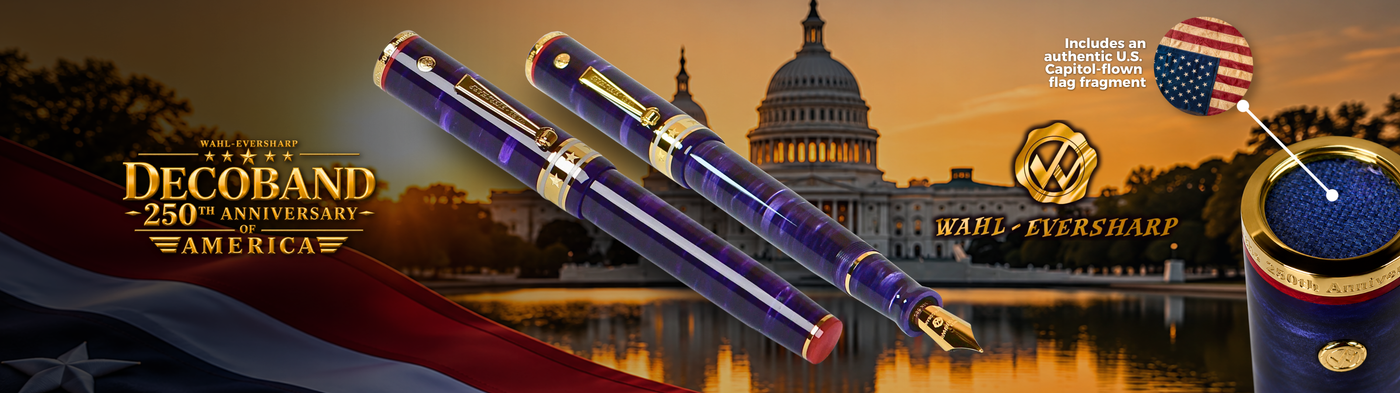 Walh-Eversharp Decoband 250th Anniversary of America Fountain Pen Collection