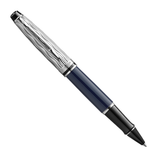 Waterman Expert 2022 Special Edition Deluxe Blue Chrome Trim Rollerball Pen