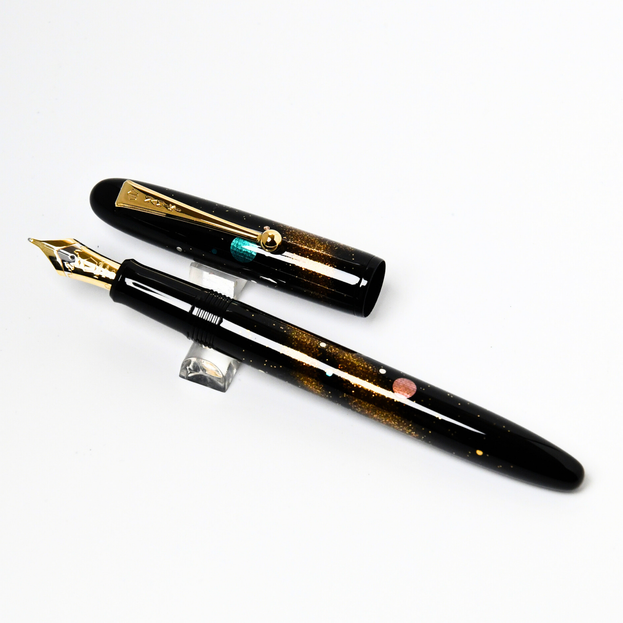 Namiki Yukari Milky Way Raden Maki-e Fountain Pen - Broad 18kt Gold Nib