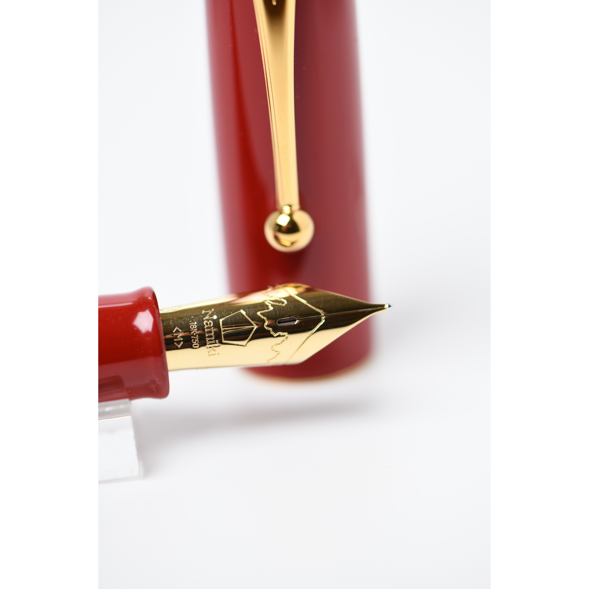 Namiki Yukari Royale Red Vermillion Urushi Fountain Pen - Medium 18kt Gold Nib