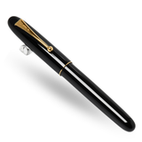 Namiki Yukari Royale Black Urushi Fountain Pen - Medium 18kt Gold Nib